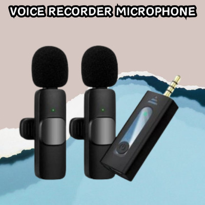 GUGGU K35 (Wireless Microphone) With Collar mic for Vlogging & Interview/RecordingF65 Microphone