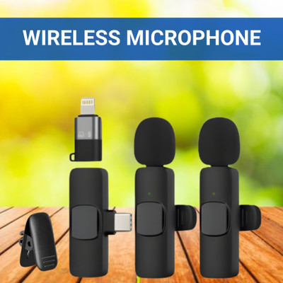 SACRO K9 Dual (Wireless Microphone) Plug & Collar Mic for Live Stream/Vlogging W492 Microphone