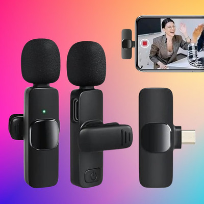 Gentle e kart K9 with Dual mic Wireless Lapel Microphone for, Vlogging Microphone