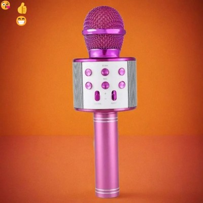 Nilesawar R53 WS858 Heavy Quality 8 Hours play time(KARAOKE MIC WITH SPEAKER) Microphone