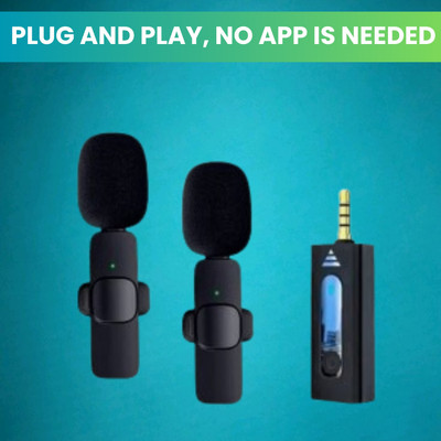 GUGGU K35 (Wireless Microphone)Bluetooth Collar Micfor YouTub/Live Stream/VloggingO40 Microphone