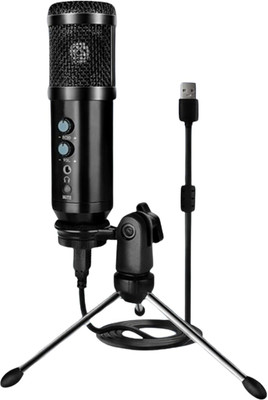 Zucca USB Condenser Mic Plug in Play Gaming, Podcast Microphone