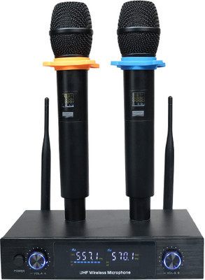 KADENCE UHF Wireless Handheld Dual Channel Microphone System (Black) Microphone