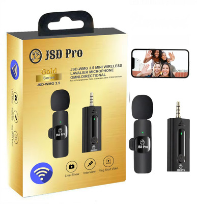 JSD PRO -JSD-WMG3.5-GOLD SERIES - For Smartphones,Dslrs,Cameras & PC - Wireless Microphone