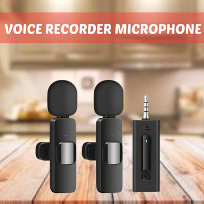 GUGGU K35 (Wireless Microphone) With Collar mic for Interview and VloggingG76 Microphone