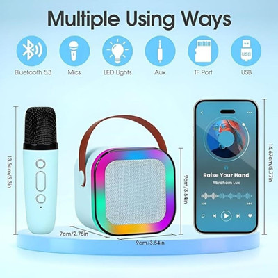 RIGHT SEARCH Sound with wireless mic 10 W Bluetooth Speaker Sound 10 W Bluetooth Speaker(Multicolor, Stereo Channel)