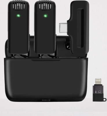 MOBONE ® J13 Dual Wireless Microphone - Noise Reduction Lapel Mic with Charging Case Microphone