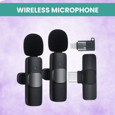 Clairbell K9 Dual (Wireless Microphone) With Bluetooth Mic & Plug for Vlogging/YouTubG460 Microphone