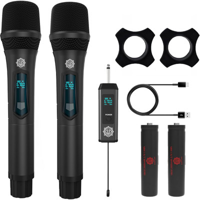 Digimore D-350Pro UHF Dual Wireless Microphone for Party, Performances & Events Microphone