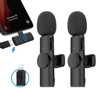 IMMUTABLE K9 mic Wireless Microphone Plug and Coller Mic saw8 Microphone