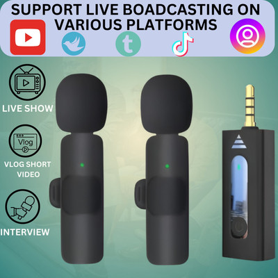 GUGGU K35 Wireless Collar Microphone for YouTube Video & Voice Recording InterviewM66 Microphone