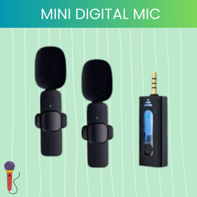 FRONY K35 Wireless Mic With Collar Microphone forYoutube/Voice Recording/InterviewB491 Microphone