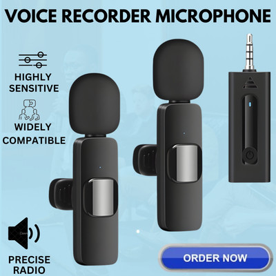 GUGGU K35 Wireless Collar Microphone for YouTube Video & Voice Recording InterviewM131 Microphone