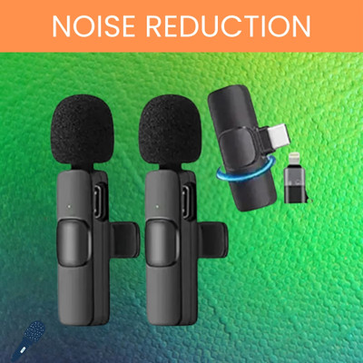 Clairbell K9 Dual Wireless Microphone, Bluetooth Collar Mic for Interview/YouTubeI219 Microphone
