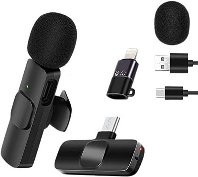 TOTAL K8 BEST QUALITY TYPE C WIRELESS Microphone Plug & Play Mic for YouTube Video Camera Microphone