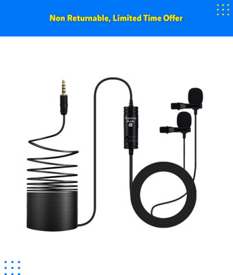 Gamma Audio GA-YLM04 Shielded Cable Condenser Microphone With Cable,Clip,Sponge,Adapter