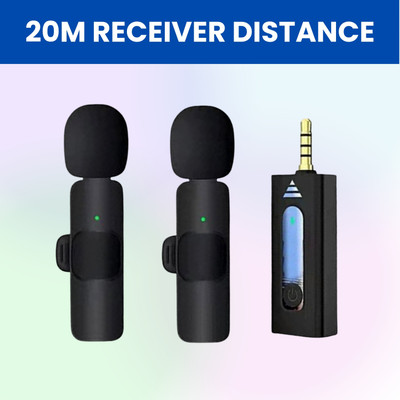 GUGGU K35 (Wireless Microphone)Bluetooth Collar Micfor YouTub/Live Stream/VloggingP155 Microphone