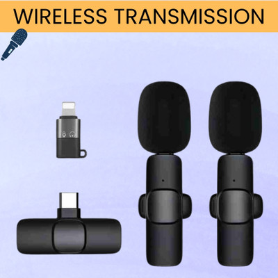 SACRO K9 Dual Wireless Microphone, Bluetooth Collar Mic for Interview/YouTubeP123 Microphone