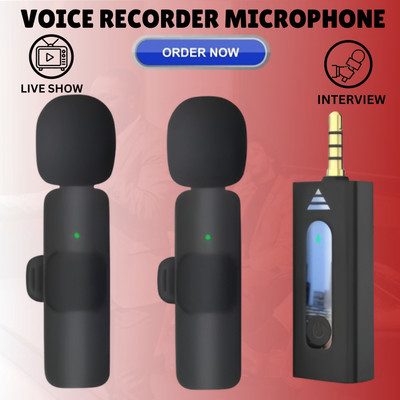 GUGGU K35 Wireless Collar Microphone for YouTube Video & Voice Recording InterviewM381 Microphone