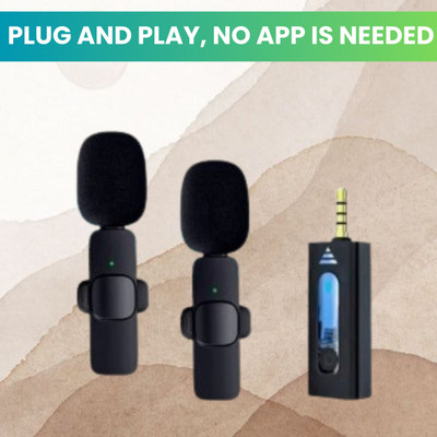 GUGGU K35 (Wireless Microphone)Bluetooth Collar Micfor YouTub/Live Stream/VloggingO216 Microphone