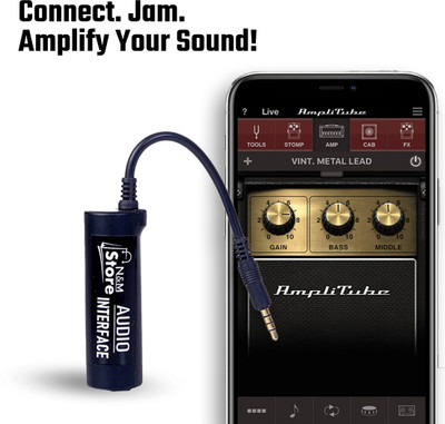 N&M Store Guitar Interface I-Rig Converter Replacement Guitar Phone Guitar Audio Interface Microphone
