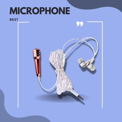GUGGU Mic for Youtube Audio Cable with Stereo Earphone Compatible with 3.5 jackFG38 Microphone