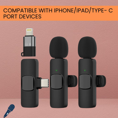FRONY K9 Dual Wireless Microphone, Bluetooth Collar Mic for Interview/YouTubeO213 Microphone