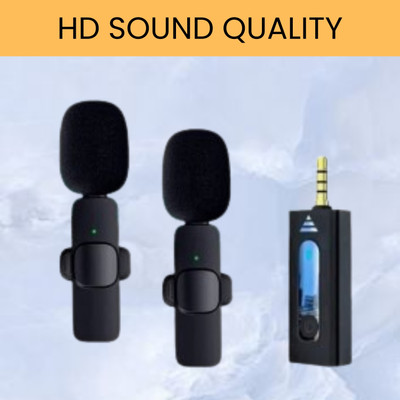 GUGGU K35 (Wireless Microphone)Bluetooth Collar Micfor YouTub/Live Stream/VloggingP43 Microphone