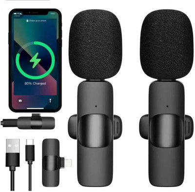 BASS BLING Dual User K9 Mic for YouTube, Vlogging, Recording for Android//PC Mic Microphone