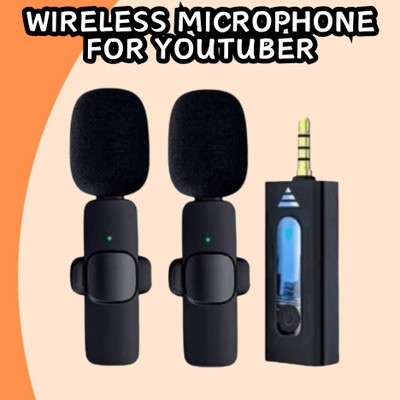 GUGGU K35 (Wireless Microphone) With Collar mic for Vlogging & Interview/RecordingG276 Microphone