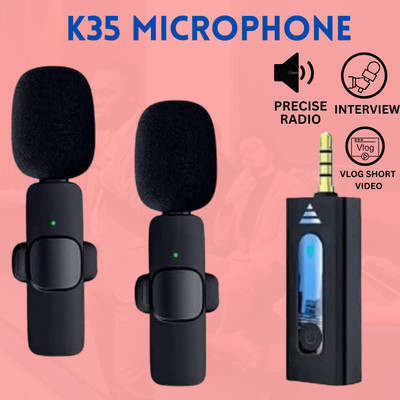 GUGGU K35 Wireless Collar Microphone for YouTube Video & Voice Recording InterviewC297 Microphone