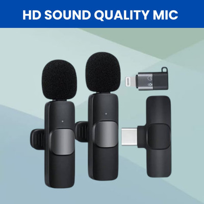 FRONY K9 Dual (Wireless Microphone) With Bluetooth Mic & Plug for Vlogging/YouTubC273 Microphone