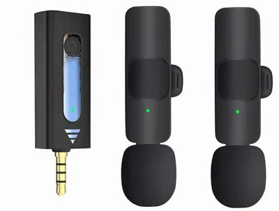 MOOZMOB Original K35 Wireless Microphone for Youtube for Mobiles 3.5mm Wireless Collar Microphone