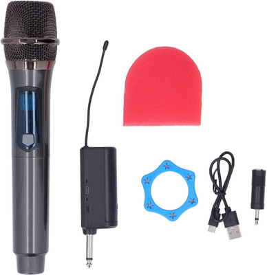 Adiohub UHF Portable Wireless Microphone with receiver, Wireless Mic for Singing Microphone