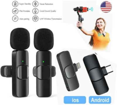 Clairbell NA-Wireless Microphone For Phone K9 Live Shows Interviews Vlogs Microphone