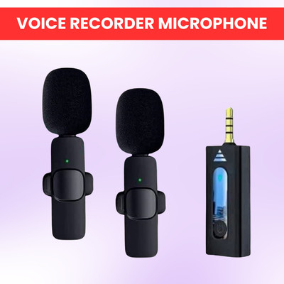 GUGGU K35 (Wireless Microphone)Bluetooth Collar Micfor YouTub/Live Stream/VloggingO190 Microphone