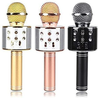 Seraphic Karaoke Singing Bluetooth Microphone Mic Ws-858 Sound Recorder Song Lover Mic Microphone