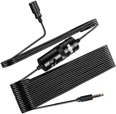 SINGHALTRADE BOYA BY -M1 Omnidirectional Audio Cable Microphone MICROPHONE(Black)