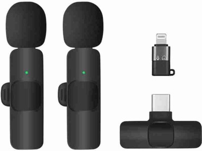 AOKO K9 Dual Collar Mic For IOS/Android Type C Supported Microphone