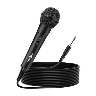 Frontech HF-0014 Dynamic Microphone with 3M Cable| 6.5mm Jack | On/Off Switch| Metal Net Microphone