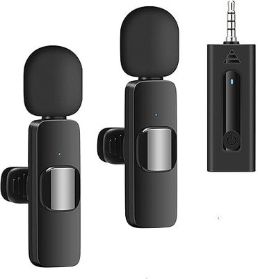 JB SUPAR K35 3.5mm Dual Receivers (2 - Mics, 1 Input) Wireless Collar Mic Lapel Lavalier Microphone