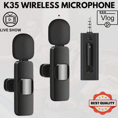 GUGGU K35 Wireless Collar Microphone for YouTube Video & Voice Recording InterviewM206 Microphone