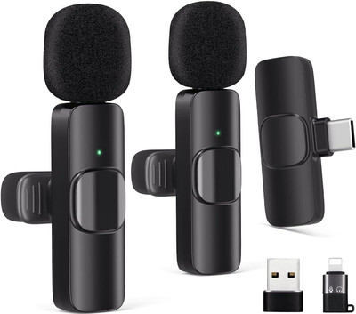 MH BRAND K9 Wireless Mic for Youtube Dual User Wireless Collar Microphone