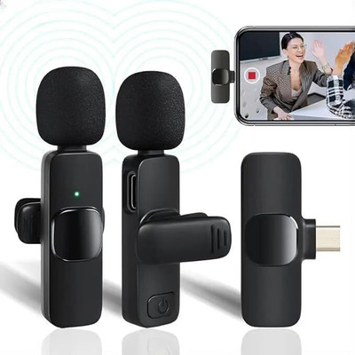 MOBONE 2 in 1 Wireless Dynamic Lapel Collar Mic Voice Recording Microphone