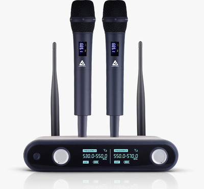Audio Array AM-W36 UHF Dual Wireless Premium Metal Microphone with Charging Microphone