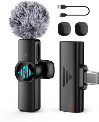 CEROAN Wireless Mic for YouTube, Wireless Mic For Vlogging, Mike For Vlogging Microphone