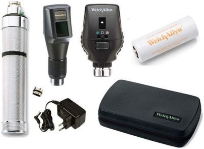 KASHSURG 3.5v Streak Retinoscope Ophthalmoscope Rechargeable Set with Ni-Cad Handle Case Microscope Slide Box