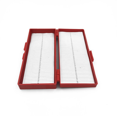 FZN Slide Box with Hinged Cover, 25 Slide Capacity - Polypropylene Microscope Slide Box