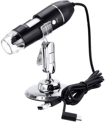DooBuy USB Digital Microscope 3 in 1 Type C/USB/ Microscope Handheld 50X-1000X Microscope Slide Box