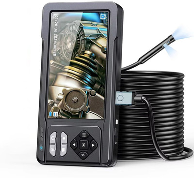 Tobo Dual Lens Industrial Endoscope, 1080P Digital Borescope Inspection TD-1341IM Microscope Slide Box